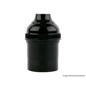 Soquete Pendente S/Chave Termoplast Preto 43.02B C/10Pcs