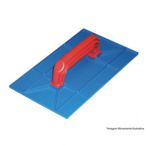 Desempenadeira Azul Zumplast Corrugada 15X26Cm