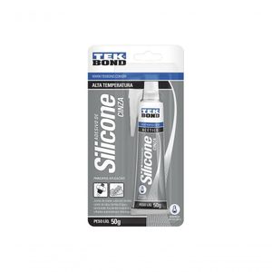 Silicone Tekbond Alta Temperatura Cinza 050G Blister