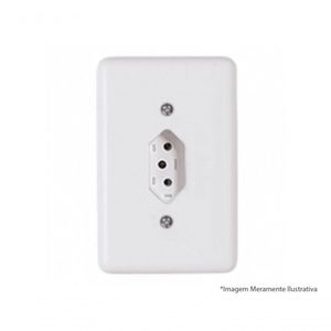 Tomada Ilumi Stylus Bip 2P+T C/Pl 10A 250V 20140