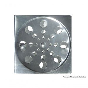 Grelha Aco Inox C/Fecho Quad 15Cm Ref224