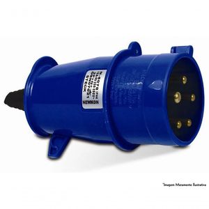 Plug Steck Industrial 3P+T 32A 220V Azul N-4279
