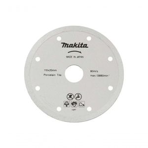 Disco Diamantado Makita 110X20Mm P/ Porcelanato B-22919 Blis