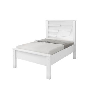 Cama Solteiro Barcelona 090 Branco Geval Branco