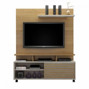 Estante Home Star Para Tv De 60 Polegadas Cinamomo Com Off White Valdemoveis Cinamomo Com Off White