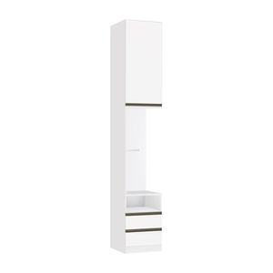 Mesa De Cabeceira Lado Esquerdo 1 Porta 2 Gavetas Branco