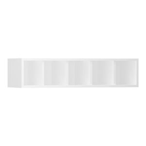 Nicho Garrafeiro Horizontal 80cm 5 Garrafas Pérola Branco
