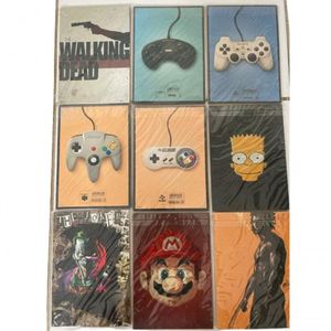 Kit 9 Quadros Gamer Video Game Geeks Retro 20x14 Em Mdf