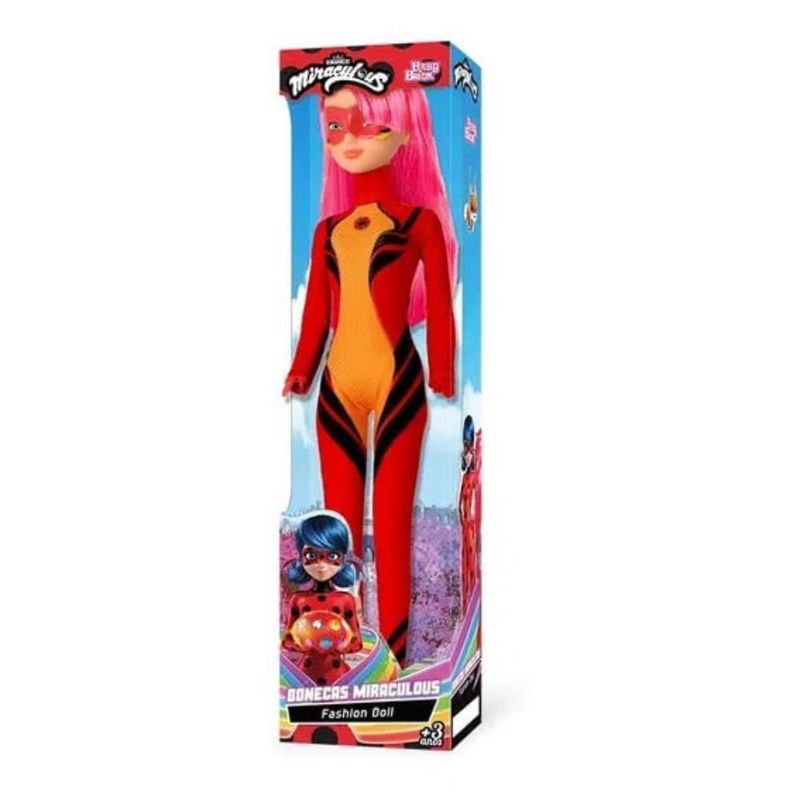 Boneca LadyBug E Cat Noir Articulado C/ Acessório Miraculous