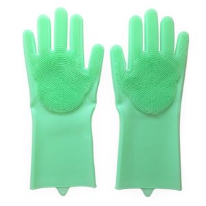 Luvas Para Esfregar Louça Com Ralo De Pia Cor:verde
