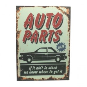 Quadro Impresso Auto Parts 30x40 Cm