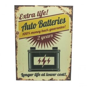 Quadro Impresso Auto Batteries 30x40 Cm