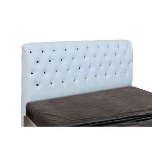 Cabeceira Paris Para Cama Box Casal Laminado Branco/preto