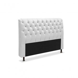Cabeceira Paris Para Cama Box Solteiro Laminado Branco