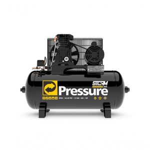 Pressure - Compressor De Ar Storm 300 - 10pcm 100l - Monofásico