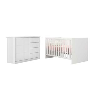 Jogo De Quarto Diamante E Berço Mini Cama Americano
