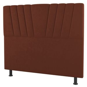 Cabeceira Cama Box Solteiro Dublin 100cm Suede Terracota - Abmaza