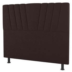 Cabeceira Cama Box Solteiro Dublin 90cm Linho Marrom - Abmaza
