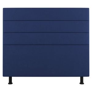 Cabeceira Cama Box Casal Queen Size Malik 160cm Suede Azul - Abmaza