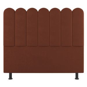 Cabeceira Cama Box Casal Queen Size Lana 160cm Suede Terracota - Abmaza