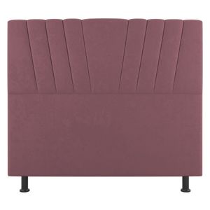 Cabeceira Cama Box Casal Queen Size Dublin 160cm Suede Rosê - Abmaza