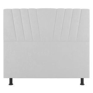 Cabeceira Cama Box Casal Queen Size Dublin 160cm Sintético Branco - Abmaza
