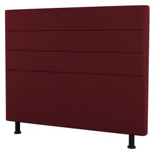 Cabeceira Cama Box Solteiro Malik 90cm Suede Bordô - Abmaza