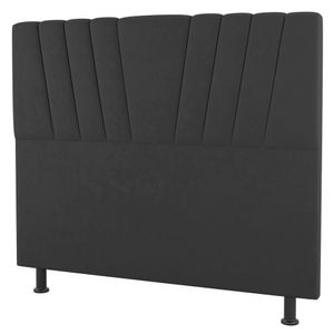 Cabeceira Cama Box Solteiro Dublin 90cm Linho Cinza - Abmaza