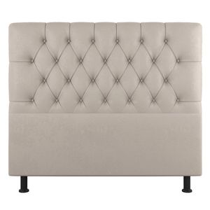 Cabeceira Cama Box Casal King Size Nice 195cm Linho Bege- Abmaza
