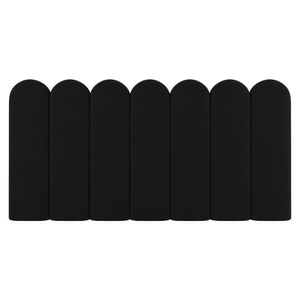 Painel Cabeceira Cama Box Solteiro Lana 90cm Sintético Preto - Abmaza