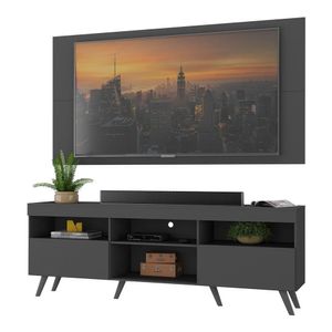 Rack com Painel TV até 65" e Pés Retrô Flórida Multimóveis
