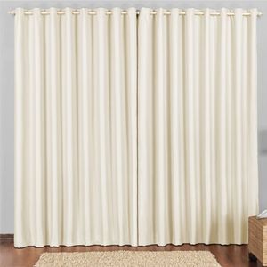 Cortina 3 Mts Sala Quarto Escritório Blackout Original Para Varão - Bege