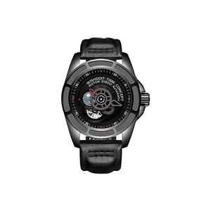 Relógio Masculino Luxo Wishdoit Mecânico Couro Wsd-8805