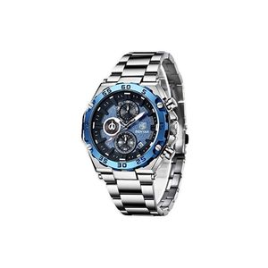 Relógio Elegante Benyar 5163 Pulseira De Aço à Prova D'Água