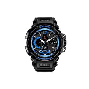 Relógio Masculino Luxuoso Digital 1702 à Prova Água Azul