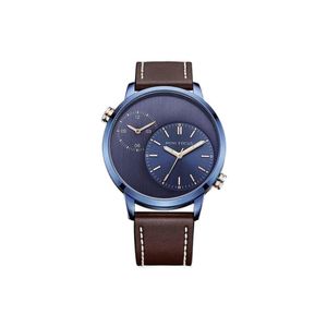 Relógio De Couro Luxo Minifocus Mf 0035 à Prova D' Água 4