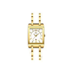 Relógio De Pulso Feminino Quadrado Wwoor 8858 à Prova D'Água