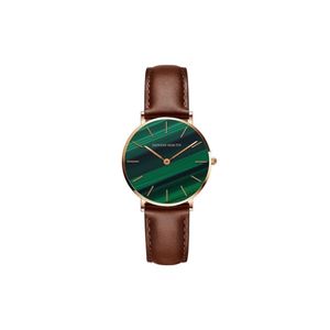 Relógio Feminino Hm-cc36 Pulseira De Couro Marrom