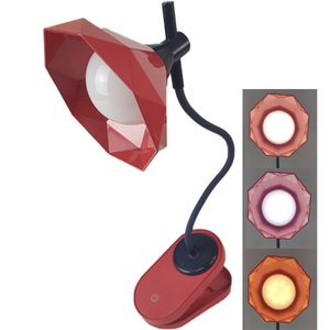 Luminária De Mesa Com Garra Diamante Touch Articulável