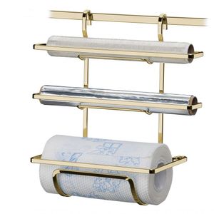 Sup Porta Rolo Papel Toalha Cozinha Dourado Future 2801dd