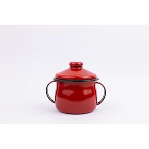 Açucareiro Esmaltado Vermelho 500ml Esmaltados Silva 2279