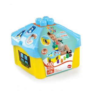 Brinquedo Educativo Casinha Ativid Blocos 10Pçs Mk211 Dismat