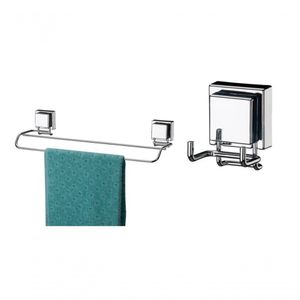 Kit Banheiro Inox Ventosa 2 Peças Future