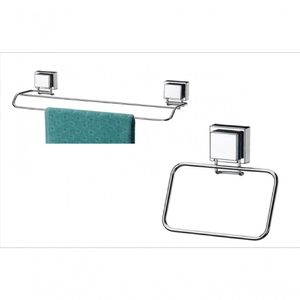 Kit Banheiro Inox Ventosa 2 Peças Future