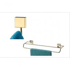 Kit Banheiro Lavabo 2 Peças Dourado Future