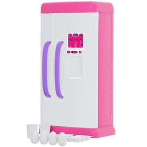 Geladeira Brinquedo Cozinha Infantil Faz De Conta Rosa