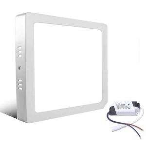 Kit 8 Painéis Led Sobrepor 12w Quadrado Branco Frio Bivolt
