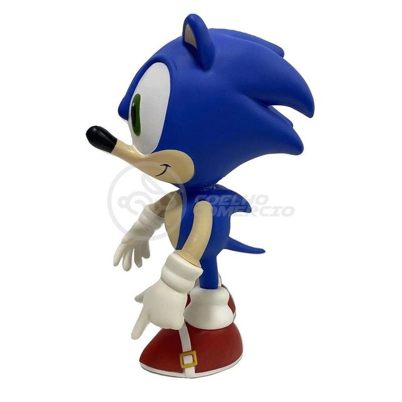 Boneco Vinil Super Sonic Vermelho Knuckles Articulado