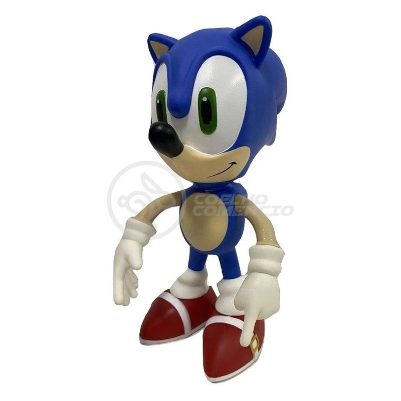 Boneco Sonic Grande Super Size Original Nintendo - 23cm no Shoptime