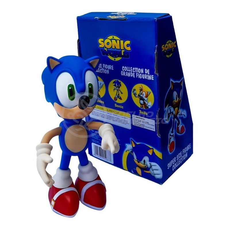 Sonic e Sonic Vermelho Collection - 2 Bonecos Grandes - Super Size